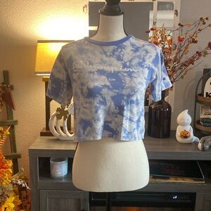 Blue girls Champion shirt sleeve kids size: M